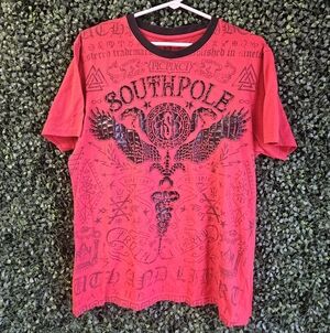 Mens Small Southpole All Over Print Tshirt
